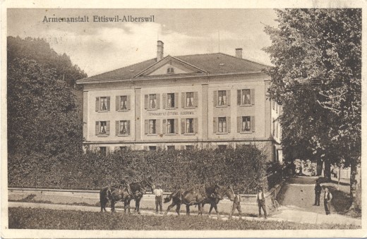 Ansichtskarte Armenanstalt Burgrain Ettiswil-Alberswil, gelaufen 1926 