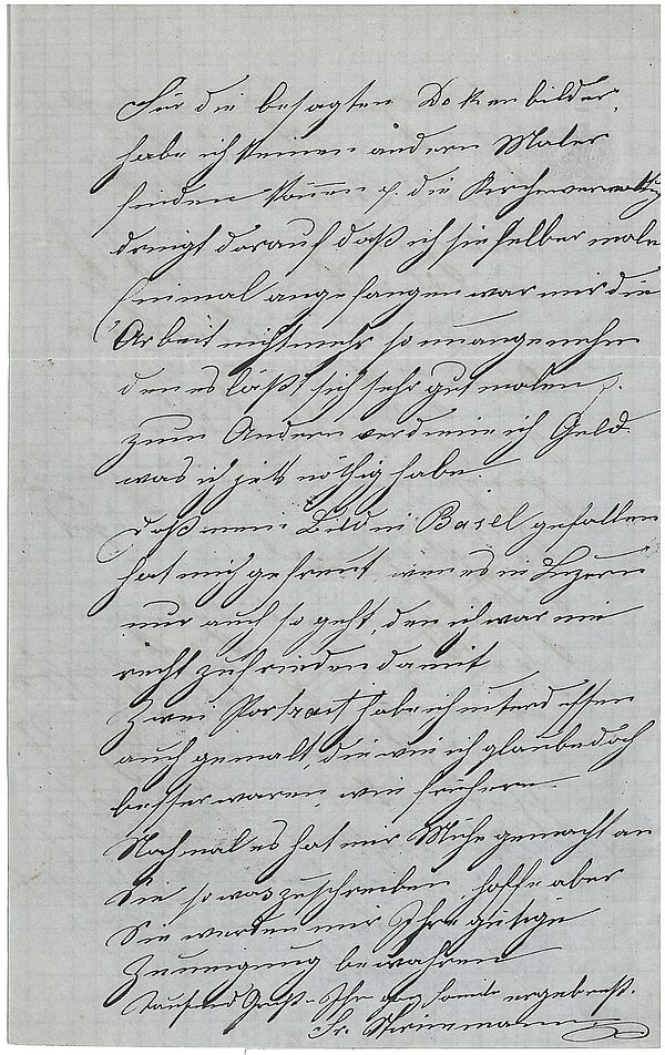 Brief Friedrich Stirnimann [ohne Ort] an Ernst Stückelberg, Mai 1873 [Datum erschlossen]