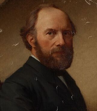 Ludwig des Coudres, Stirnimanns Lehrer in Karslruhe. Gemälde von Hermine von Reck (1869)