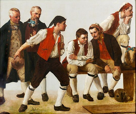 Werk Kilbi Kirchweih im Kanton Luzern: Kegelschub der Künstler