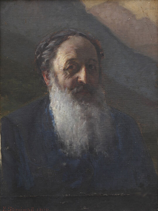 Werk Friedrich Stirnimann, Selbstbildnis («Es will Abend werden»)