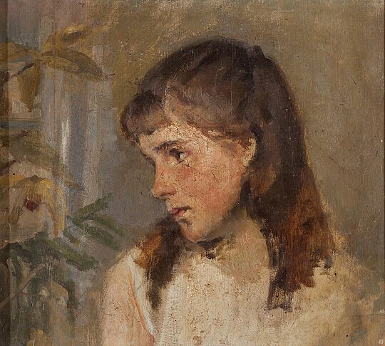 Werk Mädchen mit Kirsche