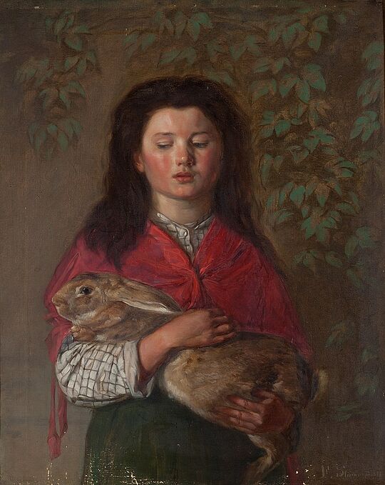 Werk Mädchen mit Hase