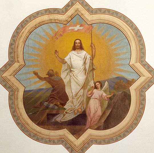 Werk Pfarrkirche Schötz LU: Auferstehung Jesu