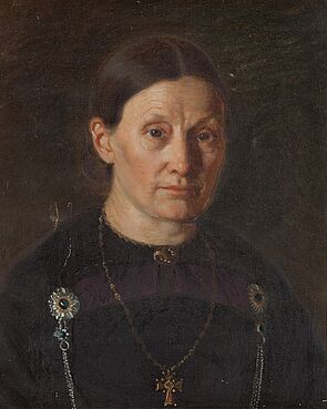 Friedrich Stirnimann: Frauenbildnis / Bäuerin (1868)
