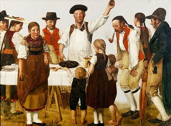 Friedrich Stirnimann: Kilbi Kirchweih im Kanton Luzern: Chilbirad (1891)