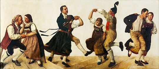 Werk Kilbi Kirchweih im Kanton Luzern: Drei tanzende Paare