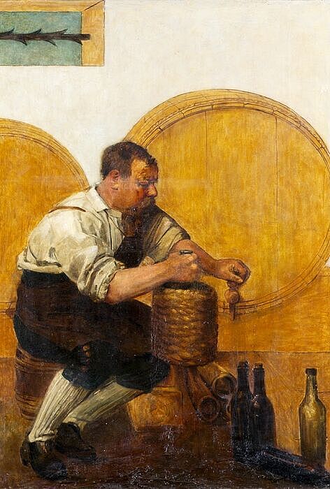 Friedrich Stirnimann: Kilbi Kirchweih im Kanton Luzern: Kellermeister (1891) 