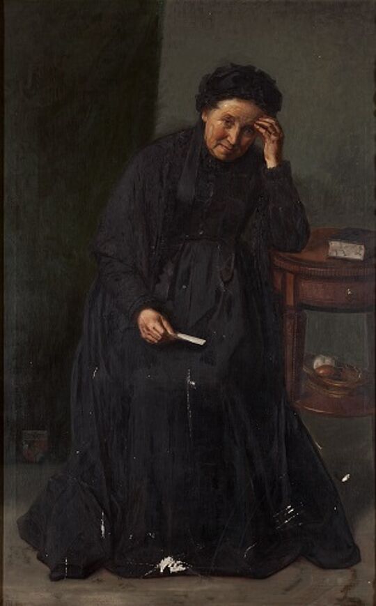 Werk Unbekannte Dame mit Brief («Schlechte Nachricht»)