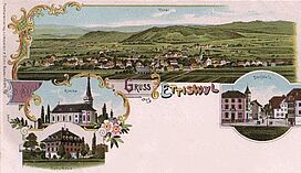 Ansichtskarte Gruss aus Ettiswyl, gelaufen 1902 (retuschiert)