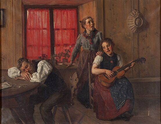 Friedrich Stirnimann: Schlummerlied / Feierabend im Bauernhaus (1895) 