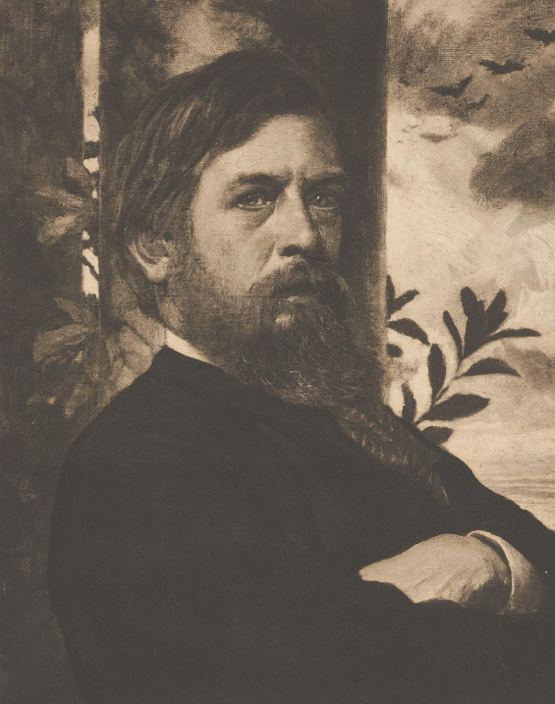 Arnold Böcklin: Selbstporträt, ca. 1900