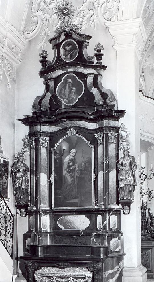Werk Pfarrkirche Buttisholz LU: Hl. Anna mit Maria als Kind und Hl. Aloisius